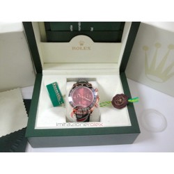 rolex replica daytona chocolate oro rosa ceramica pelle orologio copia imitazione