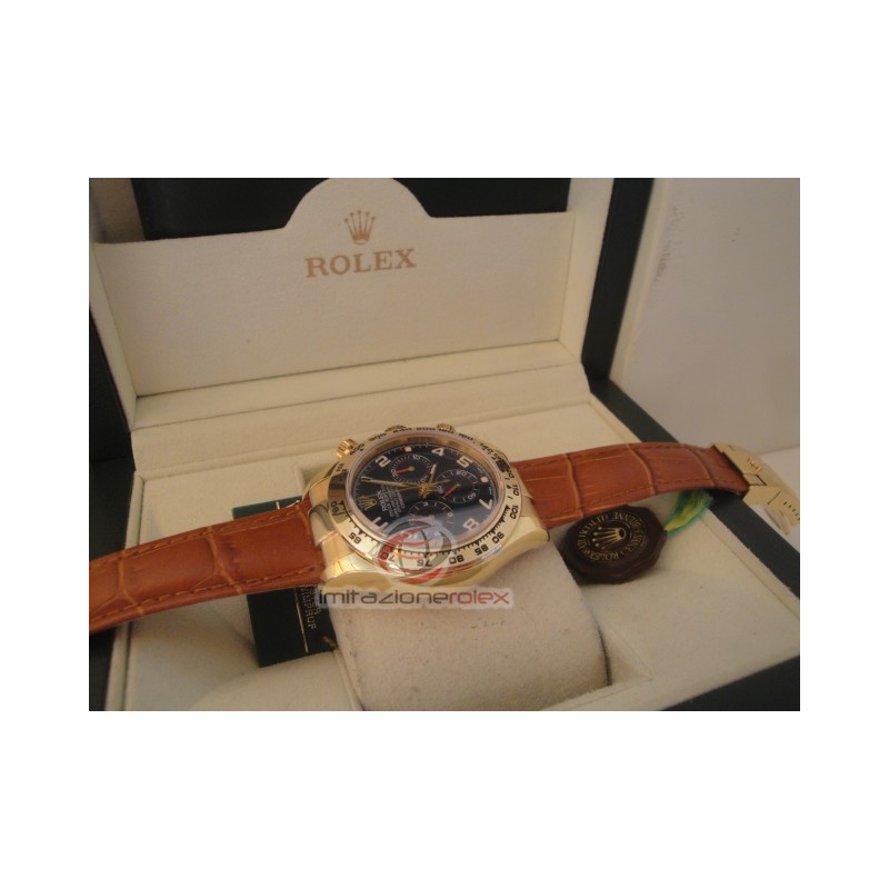 Rolex daytona deals oro cinturino pelle