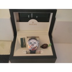 rolex replica daytona oro bianco cinturino pelle dial panda orologio copia imitazione