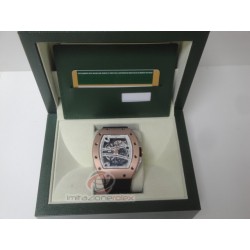 richard mille replica skull nano skeletron rose gold white dial orologio replica copia