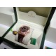 rolex replica day-date rose gold chocolate strip leather orologio copia imitazione