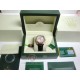 rolex replica day-date rose gold argentèè dial strip leather orologio copia imitazione