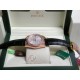rolex replica day-date rose gold argentèè dial strip leather orologio copia imitazione