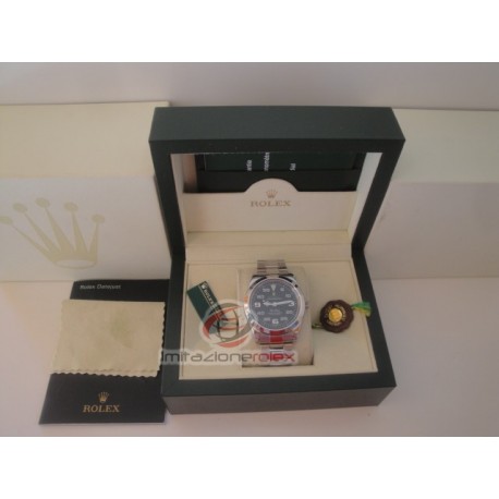 rolex replica airking black dial basilea orologio copia imitazione